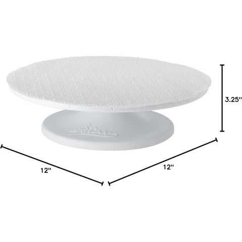 Ateco 610 12-Inch Revolving Plastic Cake Turntable with Non-Slip Base