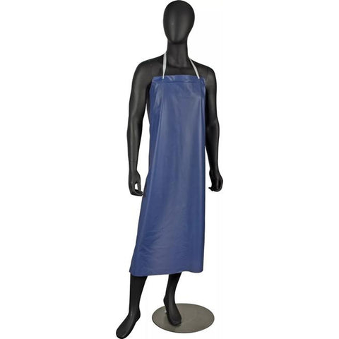 San Jamar 614DVA-BL Blue 8 Mil Vinyl Dishwashing Apron, 36" x 43"