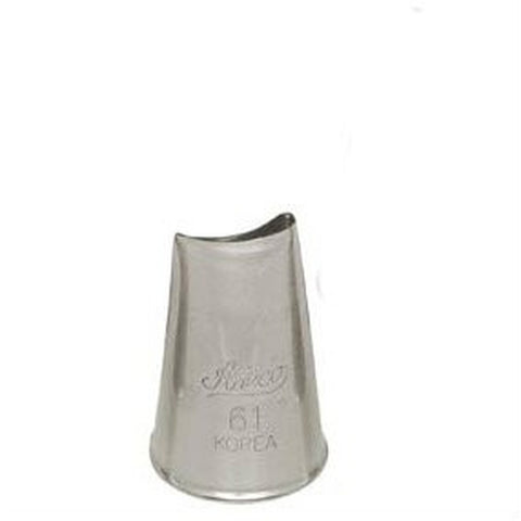 Ateco 61 Curved Petal Roses Pastry Piping Tip - Stainless Steel