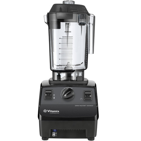 Vitamix 62824 Drink Machine Advance 2.3 HP Black Commercial Blender with 48 oz. Container - 120V