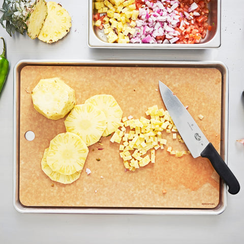 Epicurean 629-241601 Natural Composite Wood Sheet Pan Board, 24.4" x 16.4" x 3/8"
