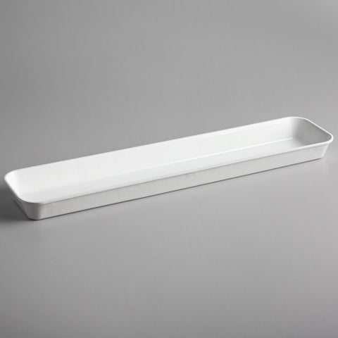 Cambro 6302MT148 White Fiberglass Market Display Pan 30" x 6-9/16" x 2"