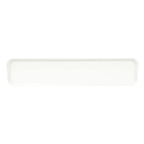 Cambro 630MT148 Rectangular Fiberglass Market Display Tray, White, 30" x 6-7/16" x 3/4"