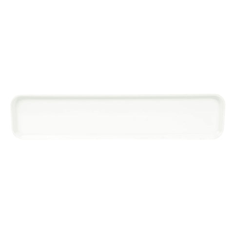 Cambro 630MT148 Rectangular Fiberglass Market Display Tray, White, 30" x 6-7/16" x 3/4"