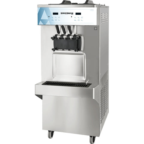 Spaceman USA 6378-C Gravity-Fed Dual Flavor Soft Serve Floor Model Machine