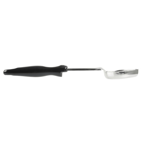 Vollrath 6412320 3 oz Oval Solid Spoodle - Black Nylon Handle, Heavy-Duty Stainless Steel