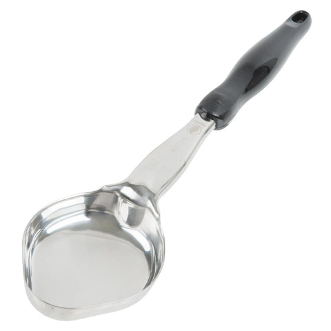 Vollrath 6412420 Jacob's Pride 4 oz. Black Solid Oval Spoodle Portion Spoon