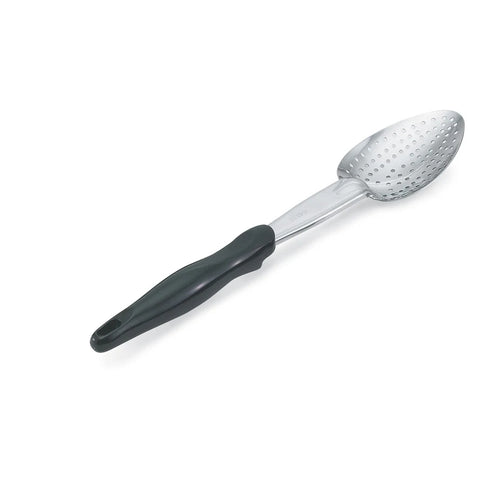 Vollrath 64132 14-Inch Heavy-Duty Stainless Steel Perforated Basting Spoon with Ergo Grip Handle