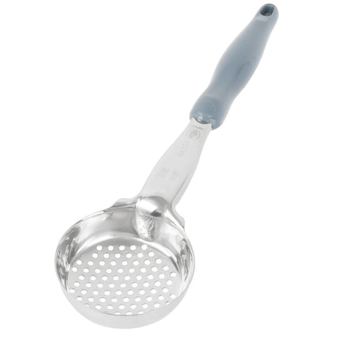 Vollrath 6432445 4 oz. Gray Perforated Round Spoodle Portion Spoon