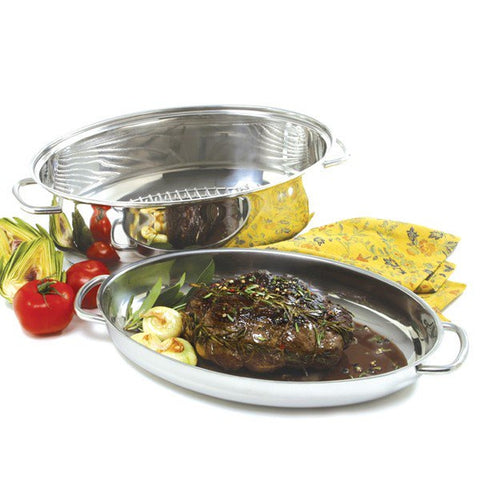 Norpro 643 Krona Stainless Steel 8-Quart Multi-Roaster