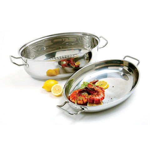 Norpro 643 Krona Stainless Steel 8-Quart Multi-Roaster