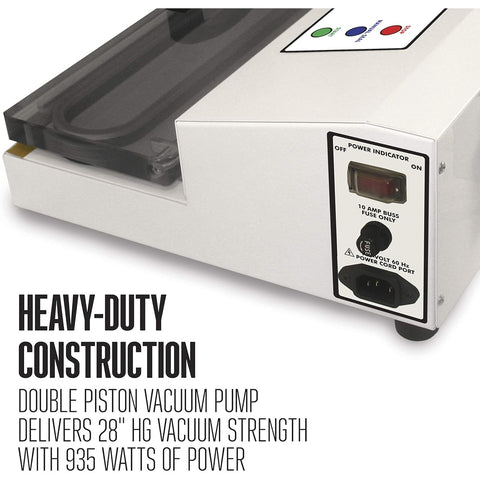 Hamilton Beach 65-0101 PRO-2100 Countertop Vacuum Sealer with 15 in Seal Bar, 120V