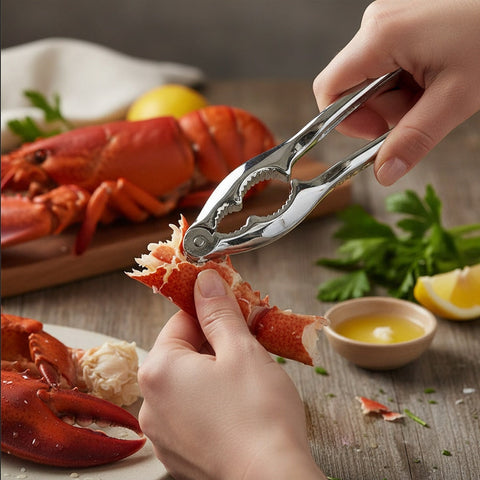 Norpro 6523D Lobster/Nut Cracker - Chrome-Plated Zinc Alloy Seafood Tool