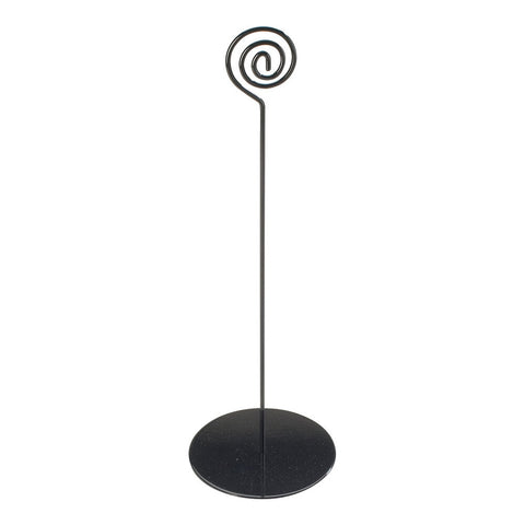Cal-Mil 661-9-13 Iron Card Holder - 9" Black Steel Wire Number Stand