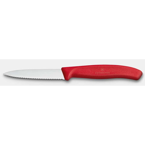 Victorinox 6.7631.C1 Swiss Classic 3.1" Serrated Paring Knife with Chili Red Polypropylene Handle