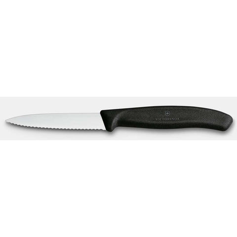 Victorinox 6.7633 Swiss Classic 3.25 Inch Serrated Paring Knife, Black