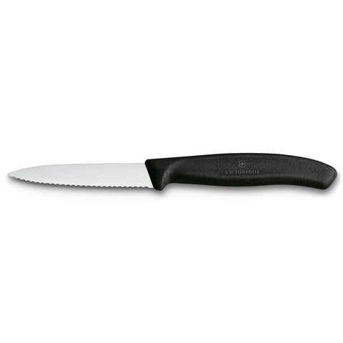Victorinox 6.7633 Swiss Classic 3.25 Inch Serrated Paring Knife, Black