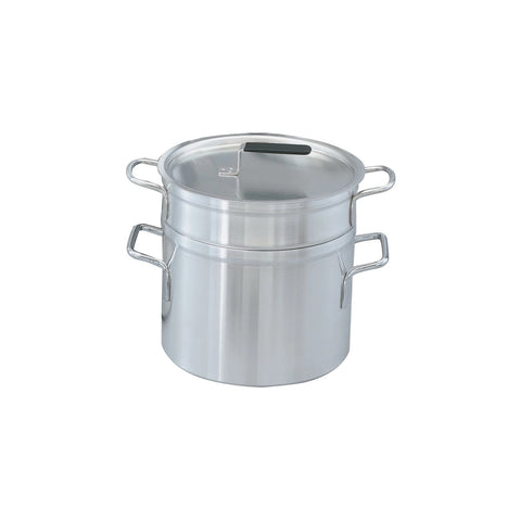 Vollrath 67711 Wear-Ever 12 Qt Aluminum Double Boiler with 11 Qt Inset and Cover