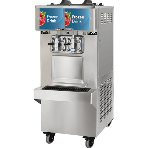 Spaceman USA 6795-CL Frozen Drink and Shake Machine, 2 Hopper Floor Model