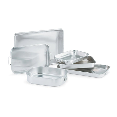 Vollrath 68250 Wear-Ever 5.375 Qt. Aluminum Bake and Roast Pan with Drop Handles