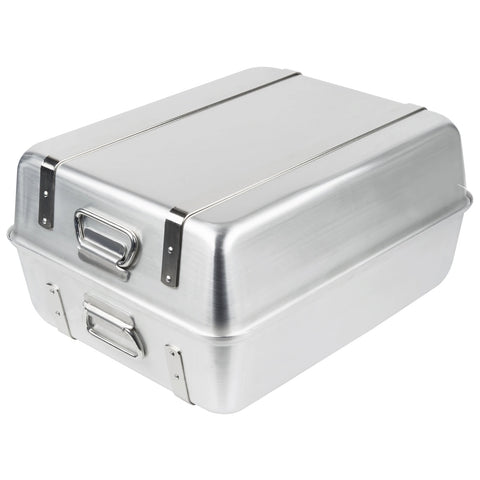 Vollrath 68360 Wear-Ever Aluminum Double Roaster Set, 23.25 Qt with Chrome-Plated Straps