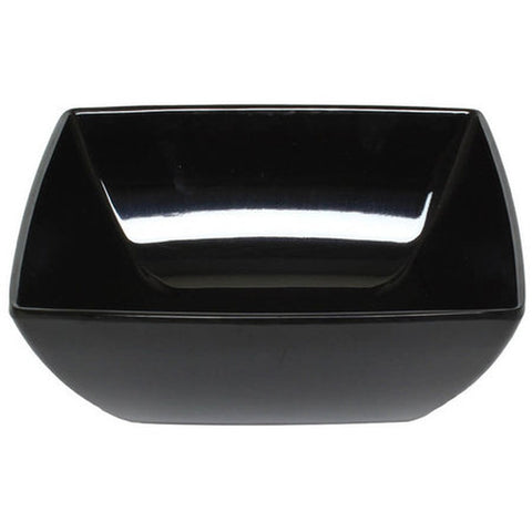 Thunder Group 69003BK 2.5 oz Classic Black Square Melamine Bowl