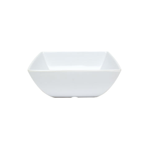 Thunder Group 69009WT 90 oz. Classic White 9" Square Melamine Bowl