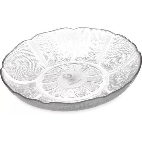 Carlisle FoodService Products 690707 Petal Mist Soup/Salad Plate, 8-Inch, 24 fl oz, Clear Polycarbonate