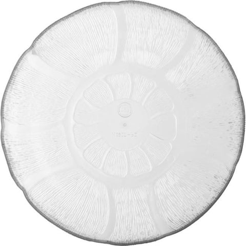 Carlisle FoodService Products 690707 Petal Mist Soup/Salad Plate, 8-Inch, 24 fl oz, Clear Polycarbonate