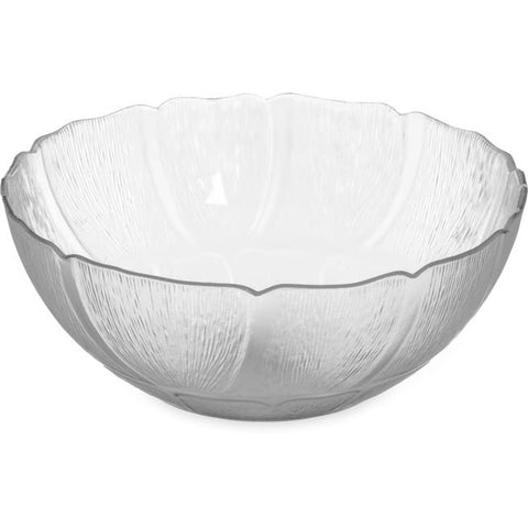 Carlisle FoodService Products 690907 Petal Mist Bowl 2.4 Qt, 9" Clear Polycarbonate