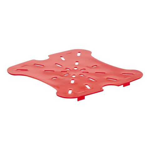 Cambro 6SFSFPDPP266 FreshPro Red Polypropylene Drain Shelf for 6 & 8 Qt Containers