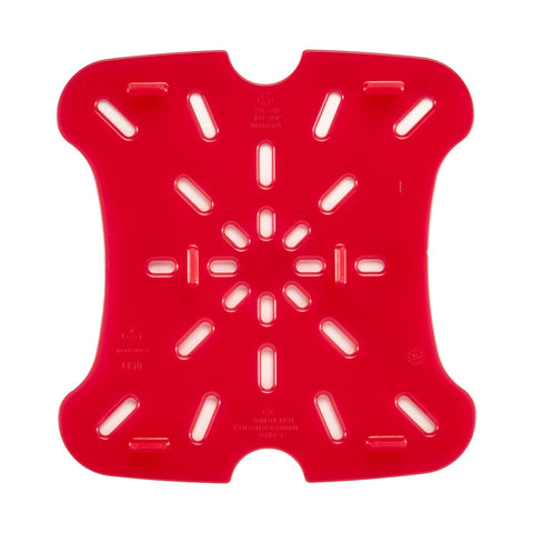 Cambro 6SFSFPDPP266 FreshPro Red Polypropylene Drain Shelf for 6 & 8 Qt Containers