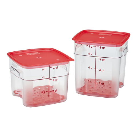 Cambro 6SFSFPDPP266 FreshPro Red Polypropylene Drain Shelf for 6 & 8 Qt Containers