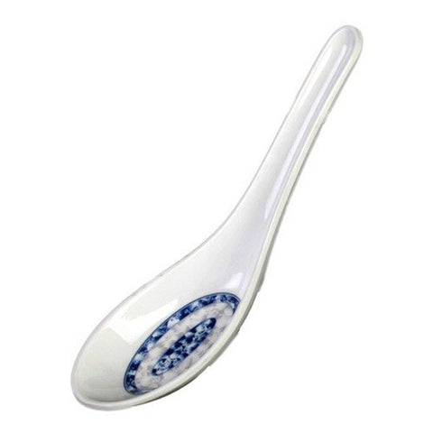 Thunder Group 7003DL Blue Dragon .75 oz. Melamine Wonton Soup Spoon