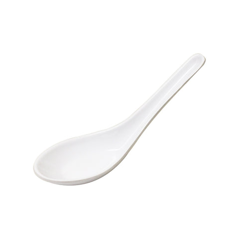 Thunder Group 7003W Won Ton Soup Spoon, White Melamine, 3/4 oz