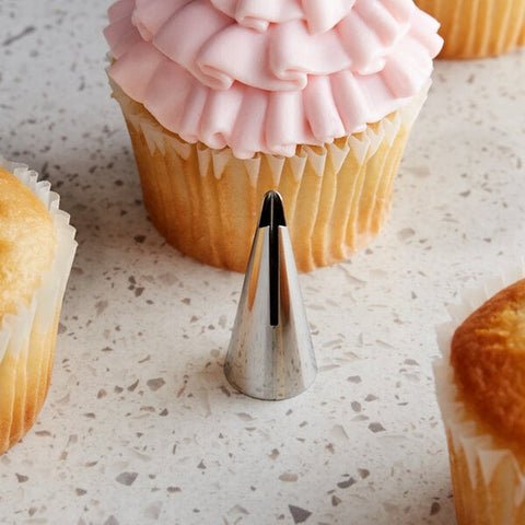 Ateco 070 Ruffle Piping Tip - Stainless Steel Pastry Decorating Tube