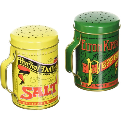 Norpro 713 Salt and Pepper Shaker Set, Tin-Plated Steel, Multicolor, 10 oz