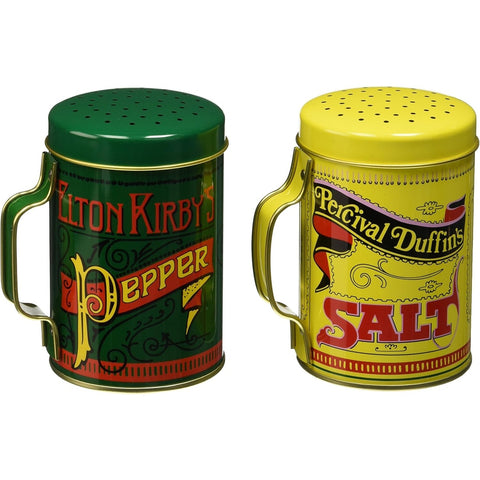 Norpro 713 Salt and Pepper Shaker Set, Tin-Plated Steel, Multicolor, 10 oz