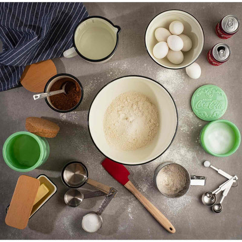 Tablecraft 725 4-Piece Stainless Steel Heavy Weight Measuring Cup Set