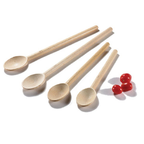 Browne USA Foodservice 744564 14" Alpine Beechwood Wood Spoon with Wax Finish