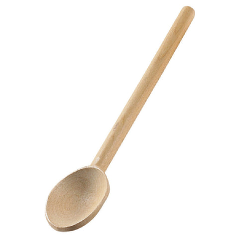 Browne USA Foodservice 744564 14" Alpine Beechwood Wood Spoon with Wax Finish