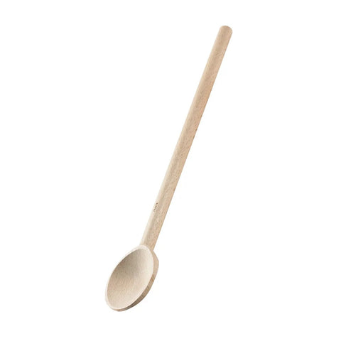 Browne USA Foodservice 744568 18" Alpine Beechwood Wood Spoon with Wax Finish