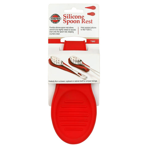 Norpro 7480 Red Silicone Spoon Rest