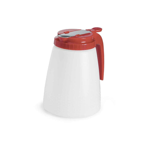 TableCraft Products 748R All-Purpose Syrup/Dressing Dispenser, 48 oz, Red ABS Top