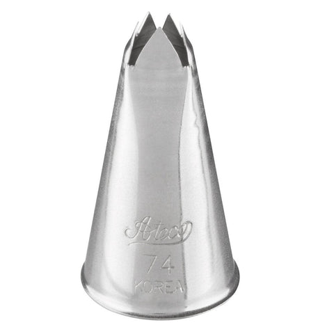 Ateco 74 Leaf Piping Tip - Stainless Steel Pastry Tube for Cake Decorating
