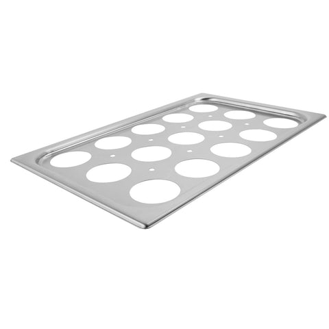 Vollrath 75062 15-Hole Full-Size Stainless Steel Egg Poacher Plate