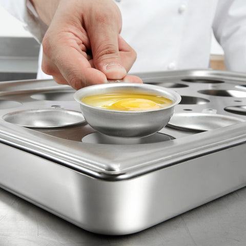 Vollrath 75062 15-Hole Full-Size Stainless Steel Egg Poacher Plate
