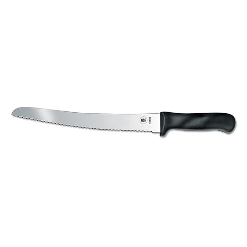Victorinox 7.6058.17 10" Curved Serrated Bread Knife with Black Fibrox Handle