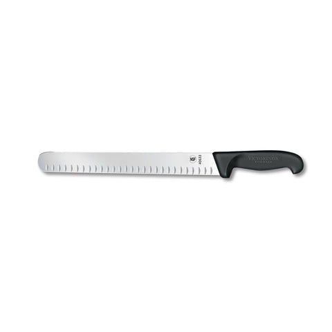 Victorinox 7.6059.13 Granton Edge 10" Slicer Knife with Black Fibrox Handle