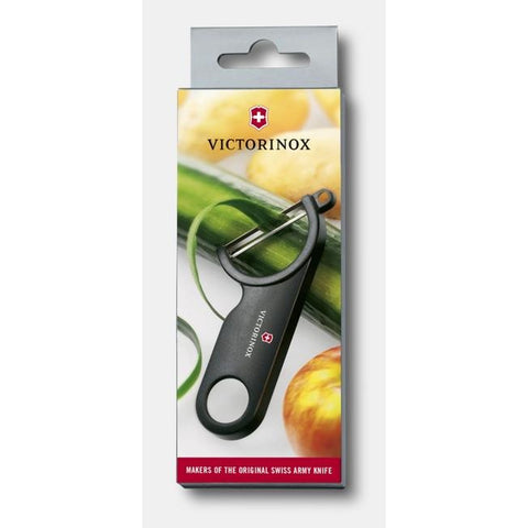 Victorinox 7.6073.3 Black Y-Style Potato and Vegetable Peeler with Blemish Remover